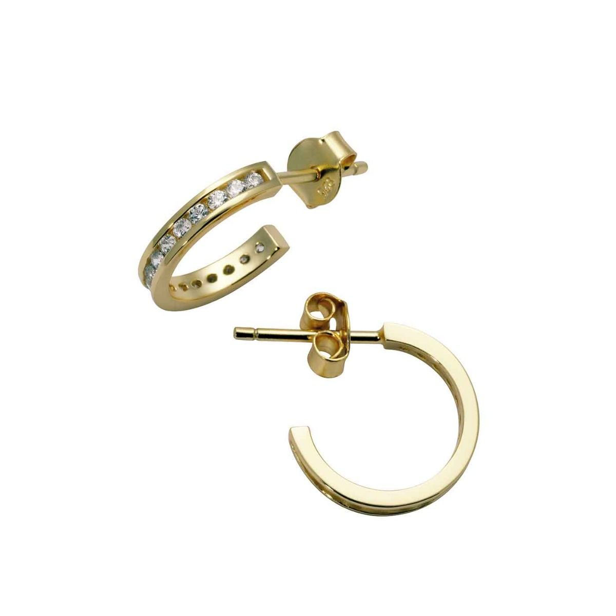 Øreringer 925 Forgylt Sølv