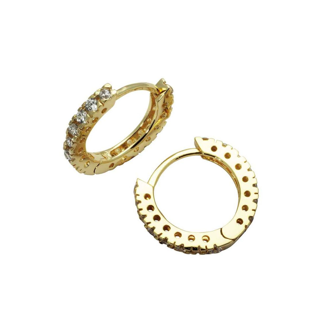 Øreringer 925 Forgylt Sølv