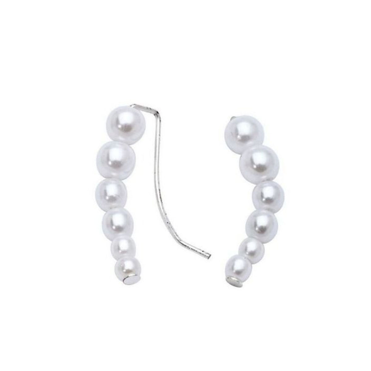 Øredobber Perler 925 Sølv 