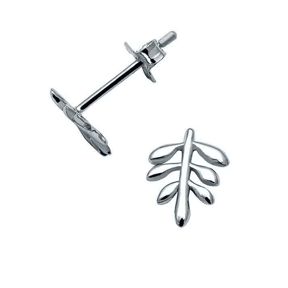 Øredobber Blad Sølv