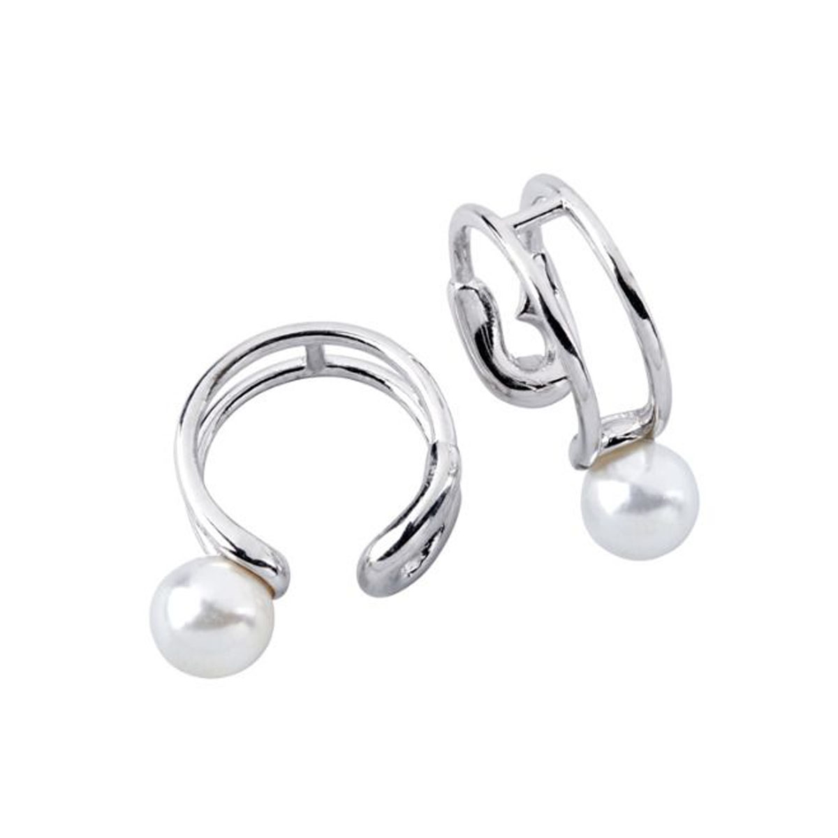 Earcuffs Perle 925 Sølv