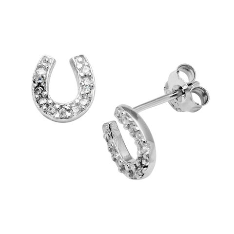 Øredobber Hestesko Sølv