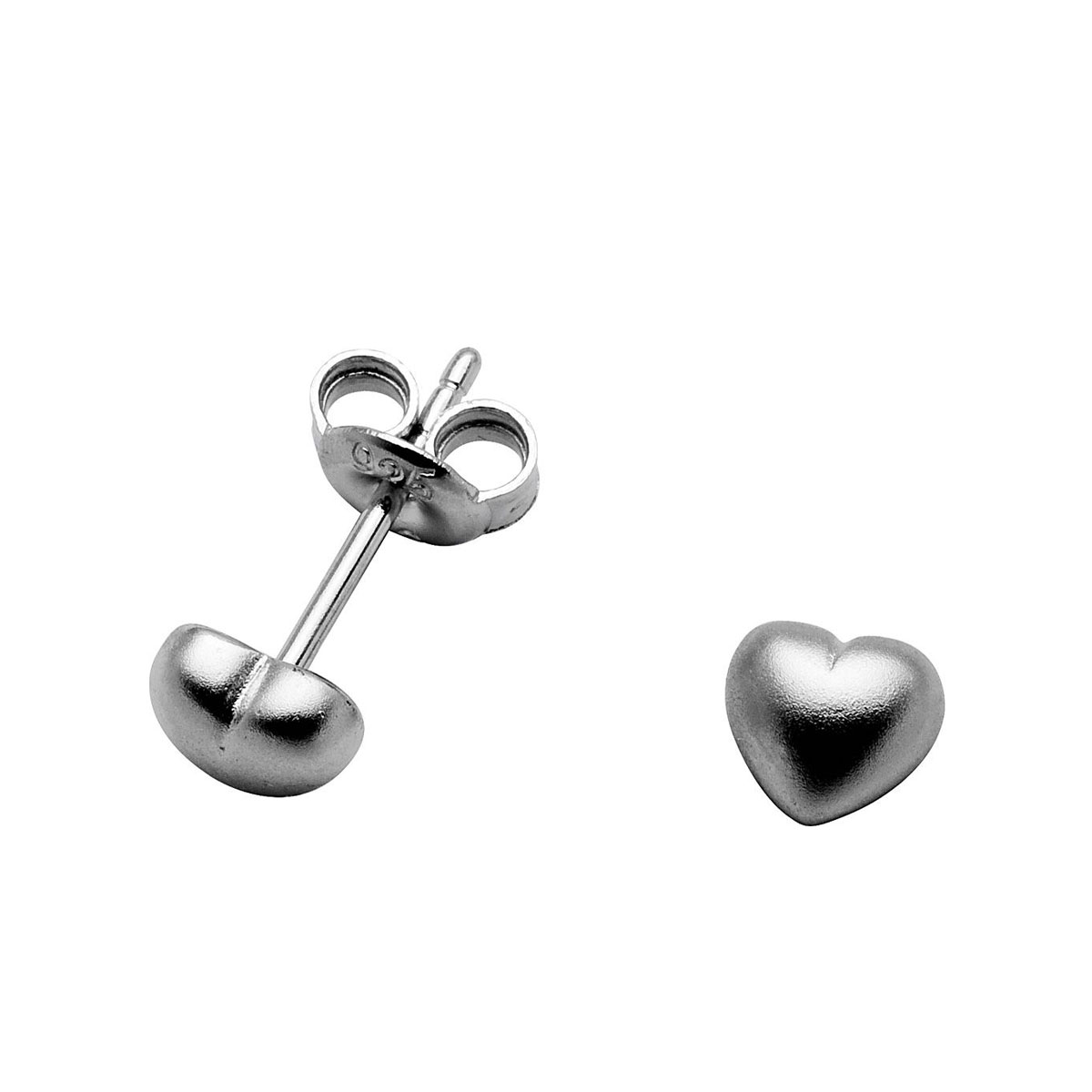 Øredobber Hjerte Sølv 