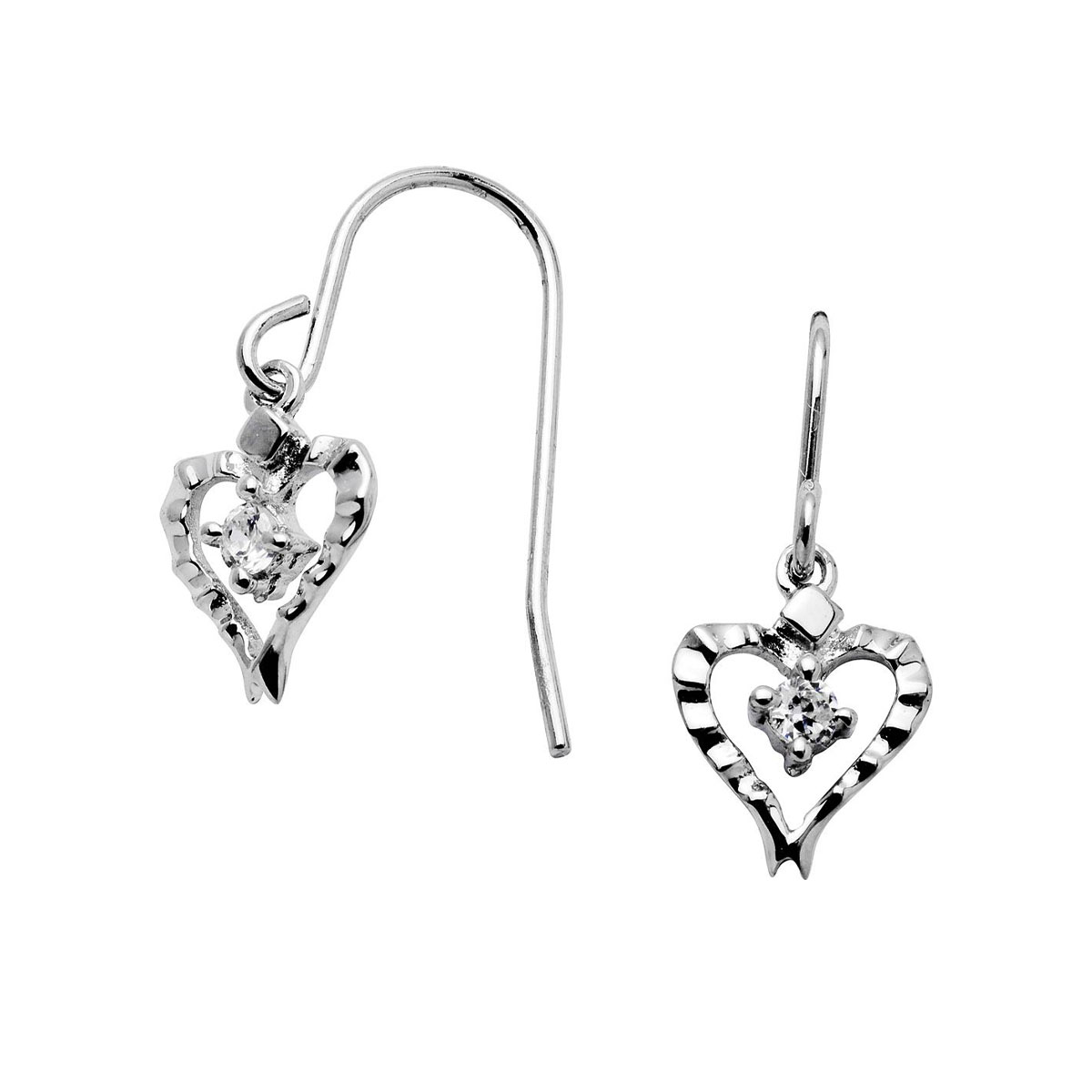 Øredobber Hjerte Sølv