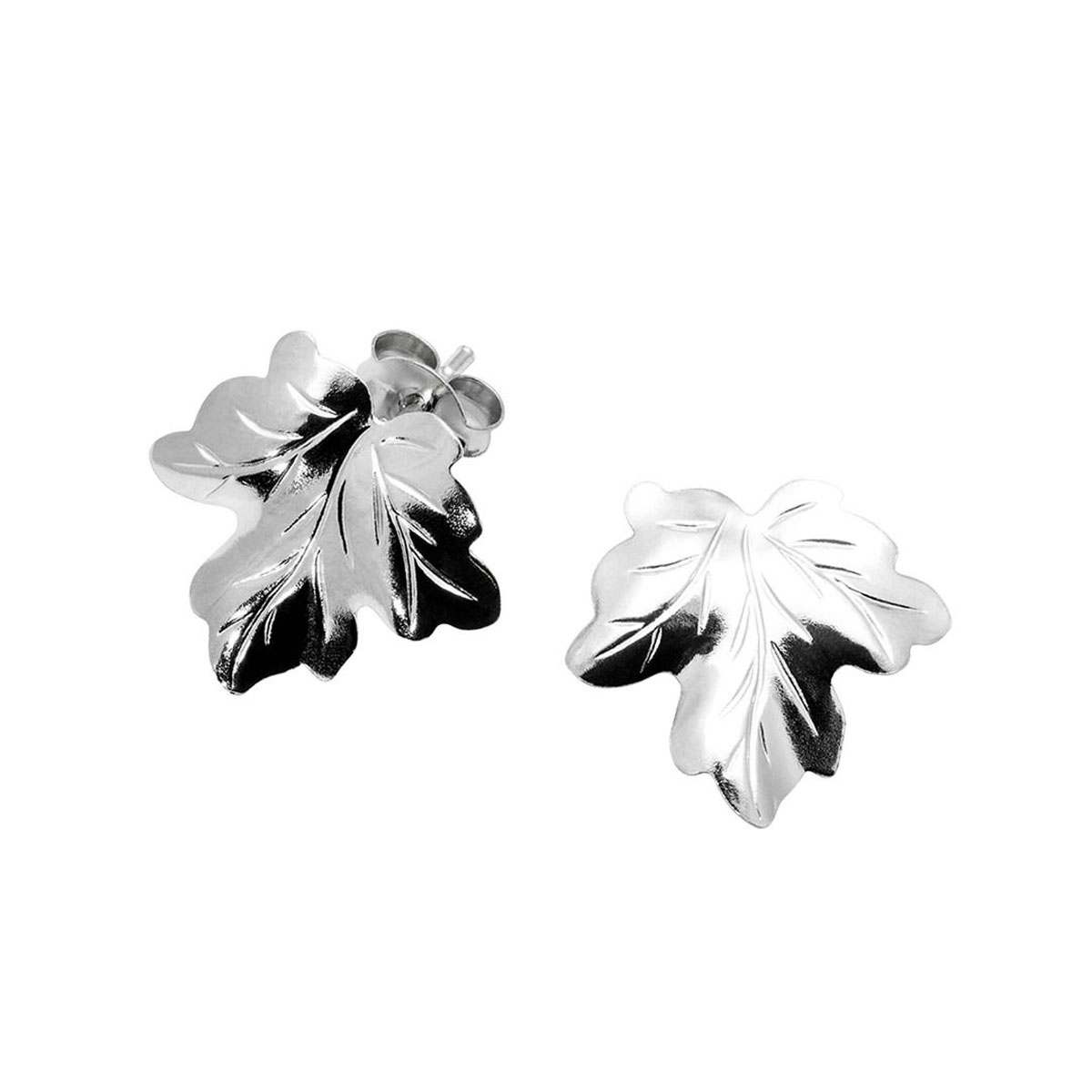 Øredobber Løv Sølv 