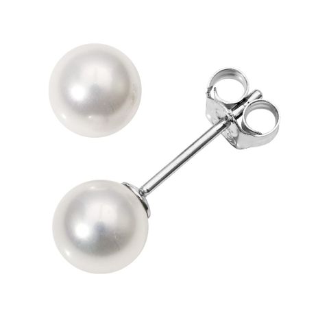 Øredobber Perle 925 Sølv