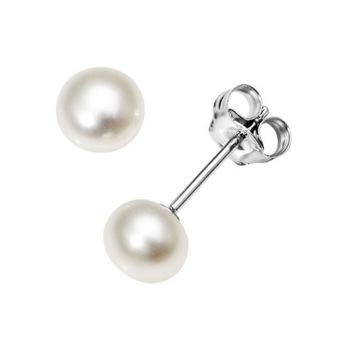 Øredobber Ferskvannsperle 925 Sølv 6-6,5 mm