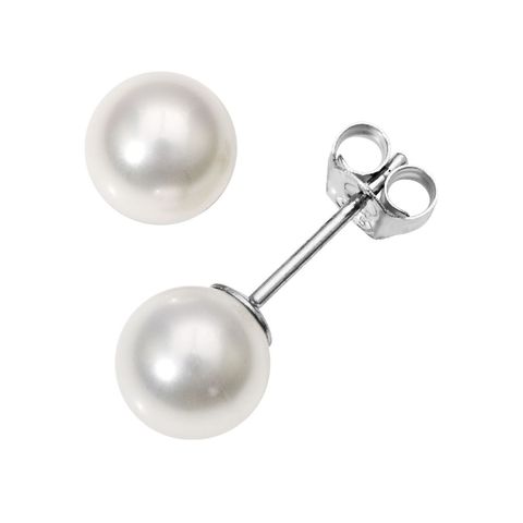 Øredobber Perle 925 Sølv