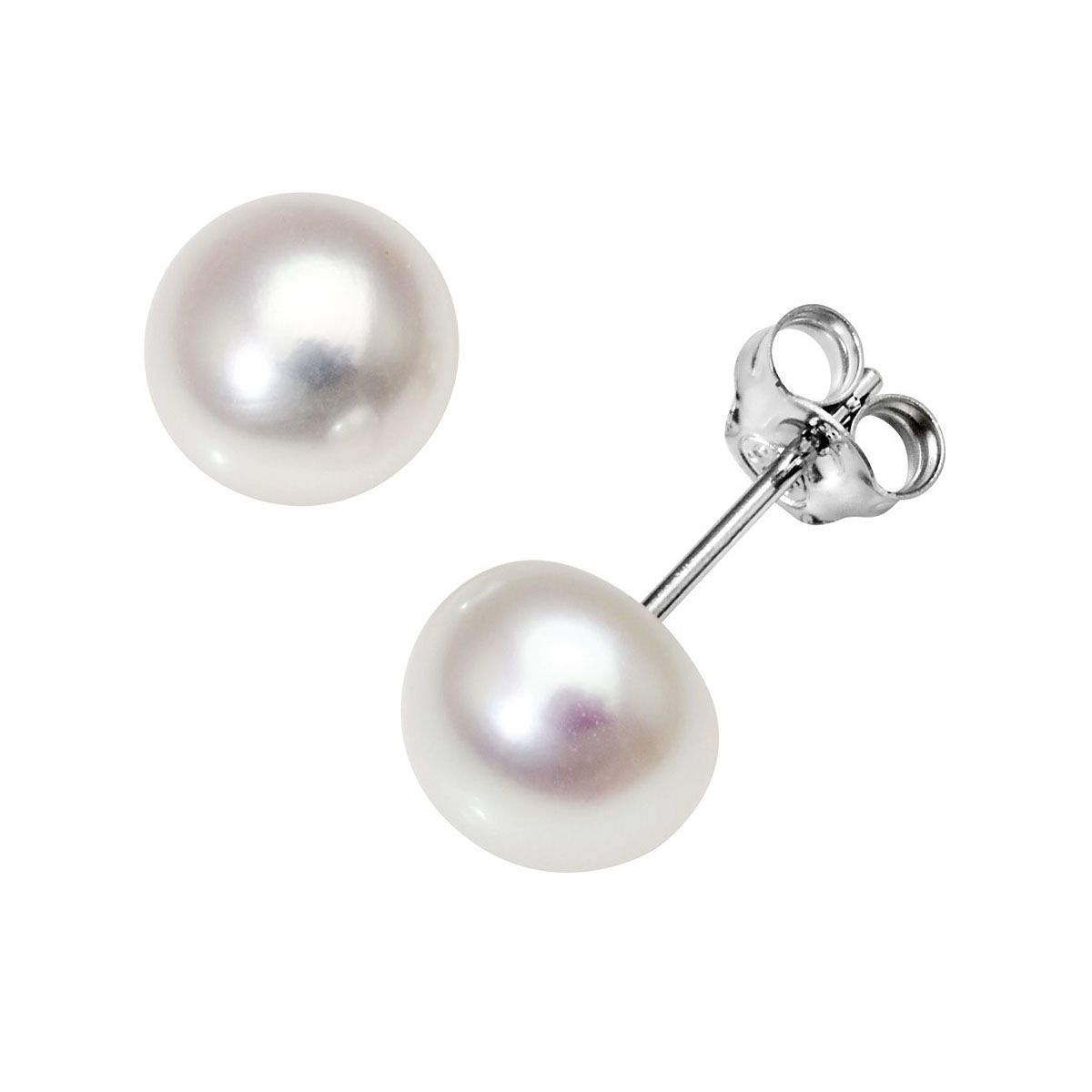 Øredobber Ferskvannsperle 925 Sølv