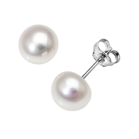 Øredobber Ferskvannsperle 925 Sølv