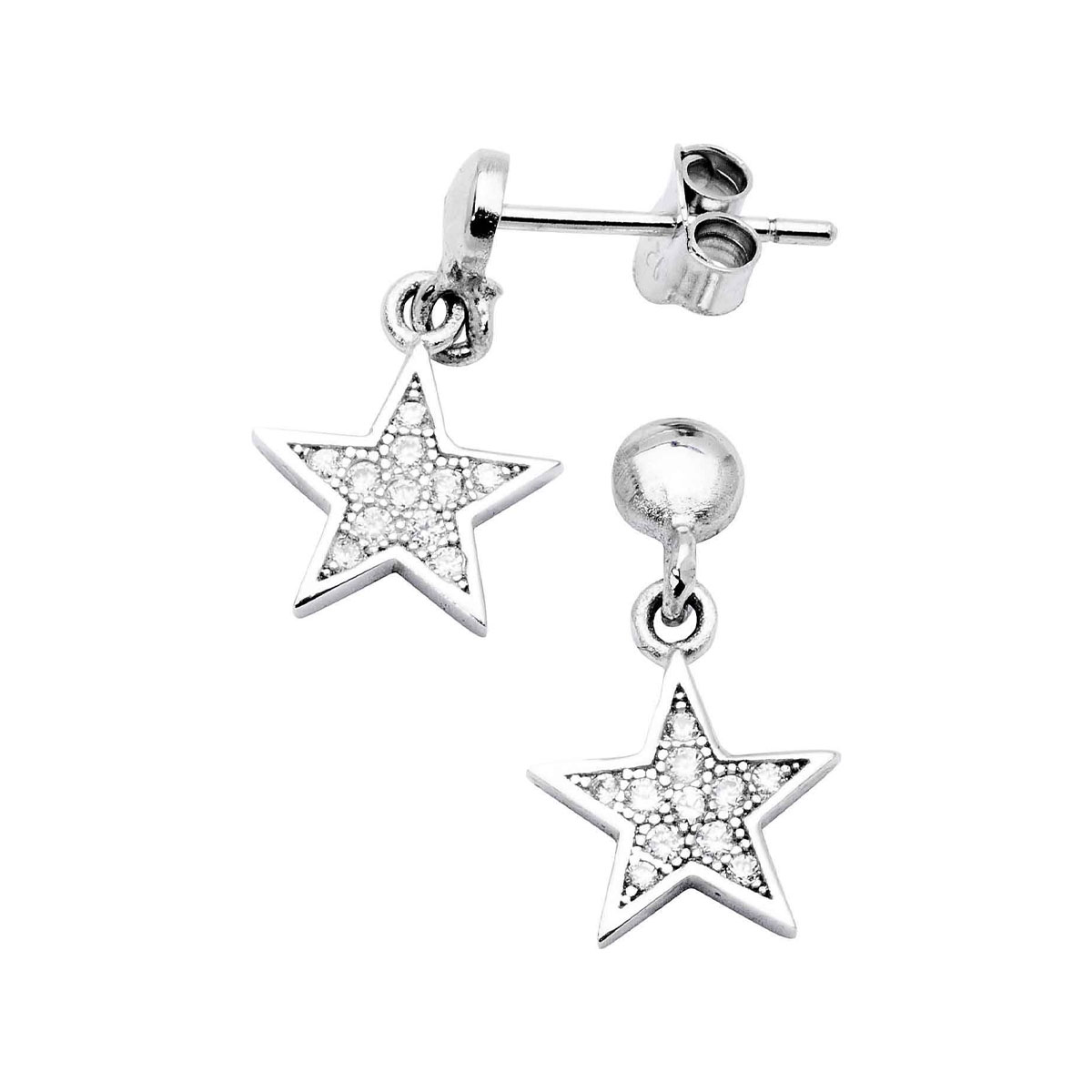 Øredobber Stjerner 925 Sølv