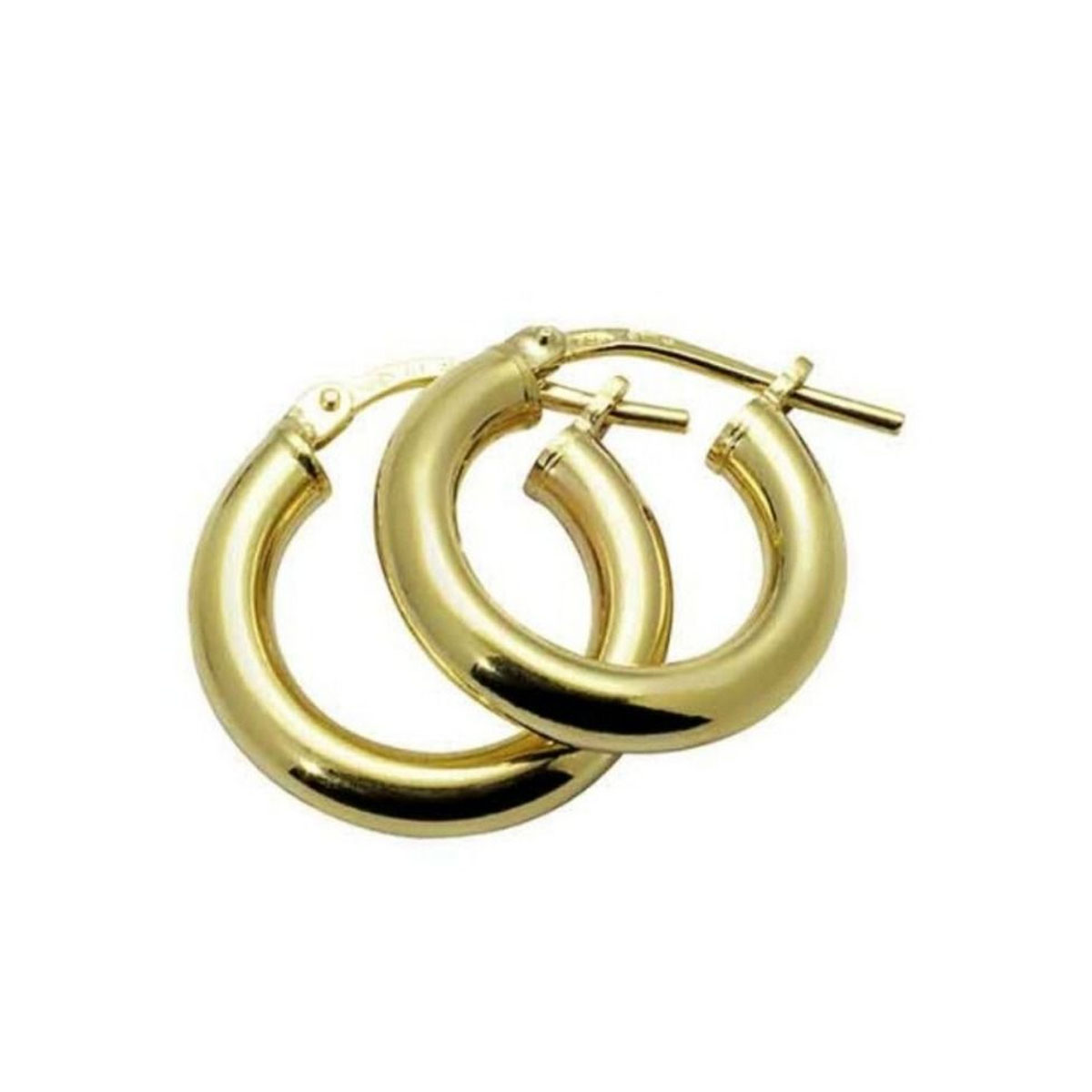 Øreringer 925 Forgylt Sølv