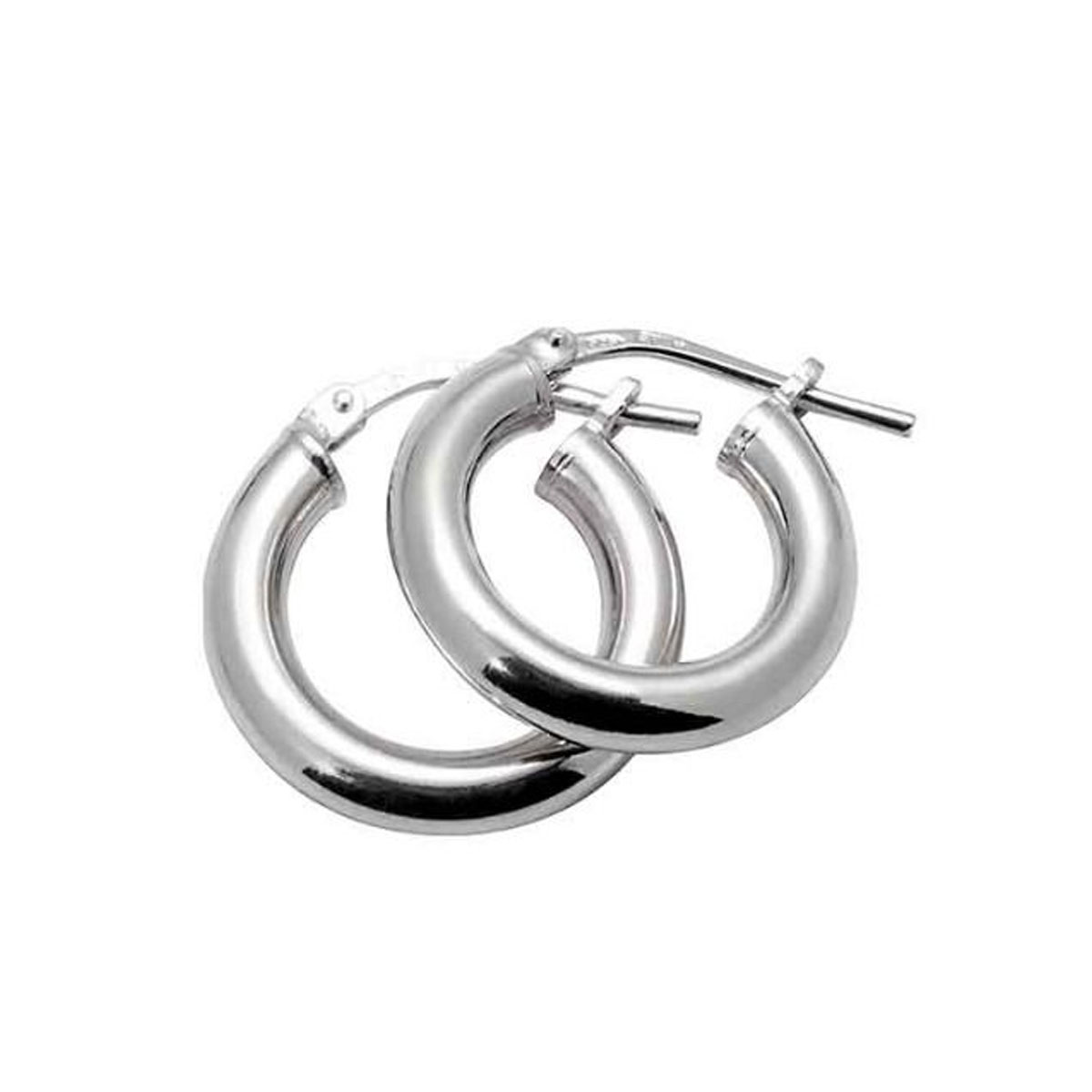 Øreringer 10mm Sølv