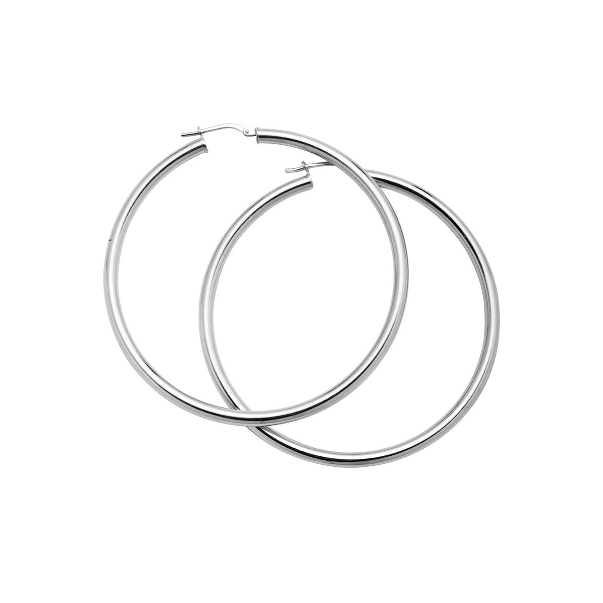 Øreringer 50mm Sølv 