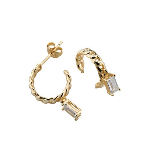 Øreringer 925 Forgylt Sølv