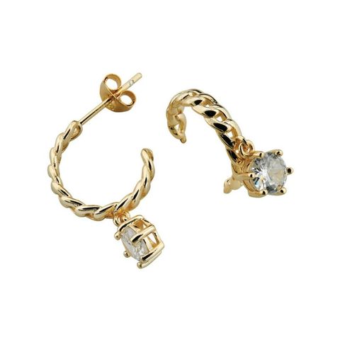 Øreringer 925 Forgylt Sølv