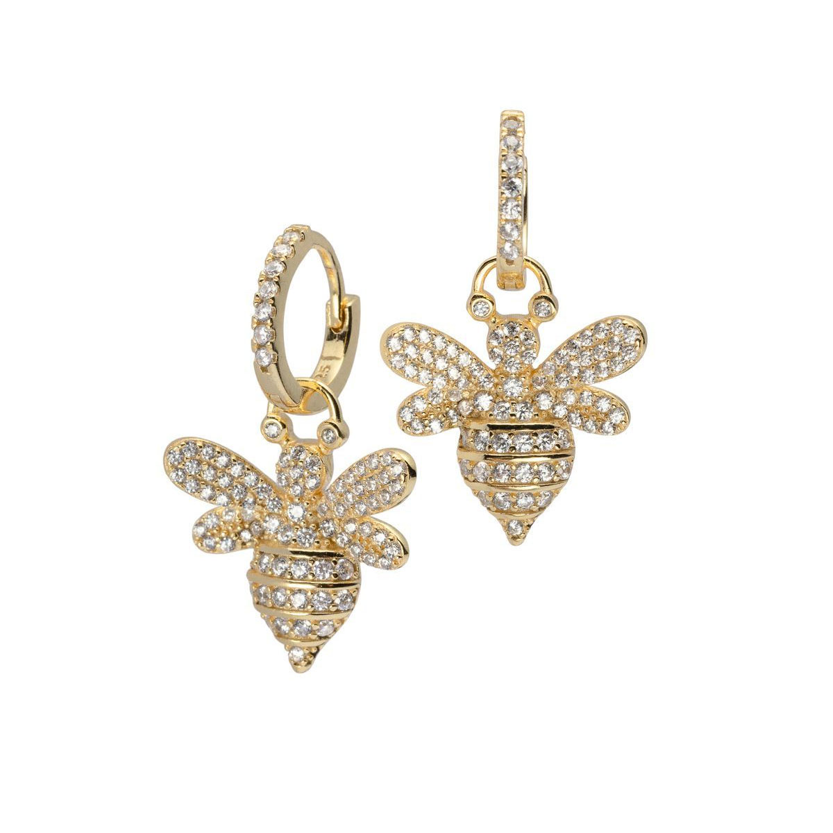 Øreringer Bie 925 Forgylt Sølv