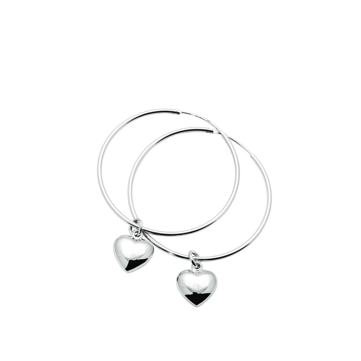 Øreringer Sølv Hjerter