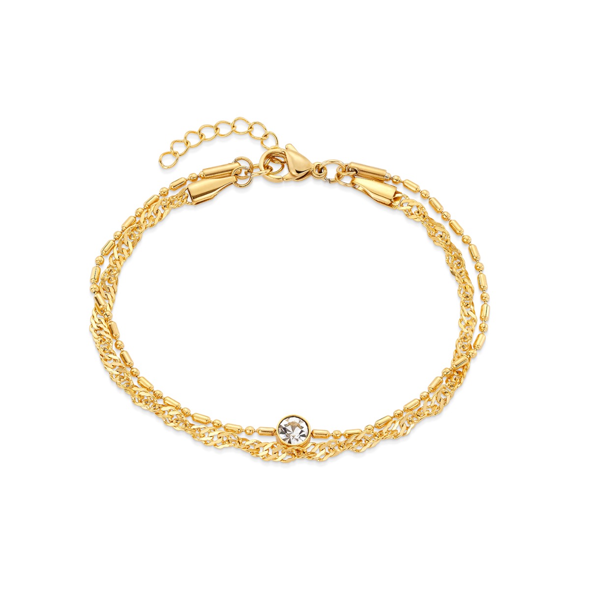 SANDRA Armbånd Gullfarget Stål