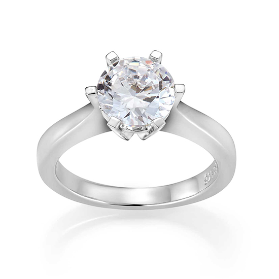 Helene Diamantring 585 Hvitt Gull 2,00 ct.