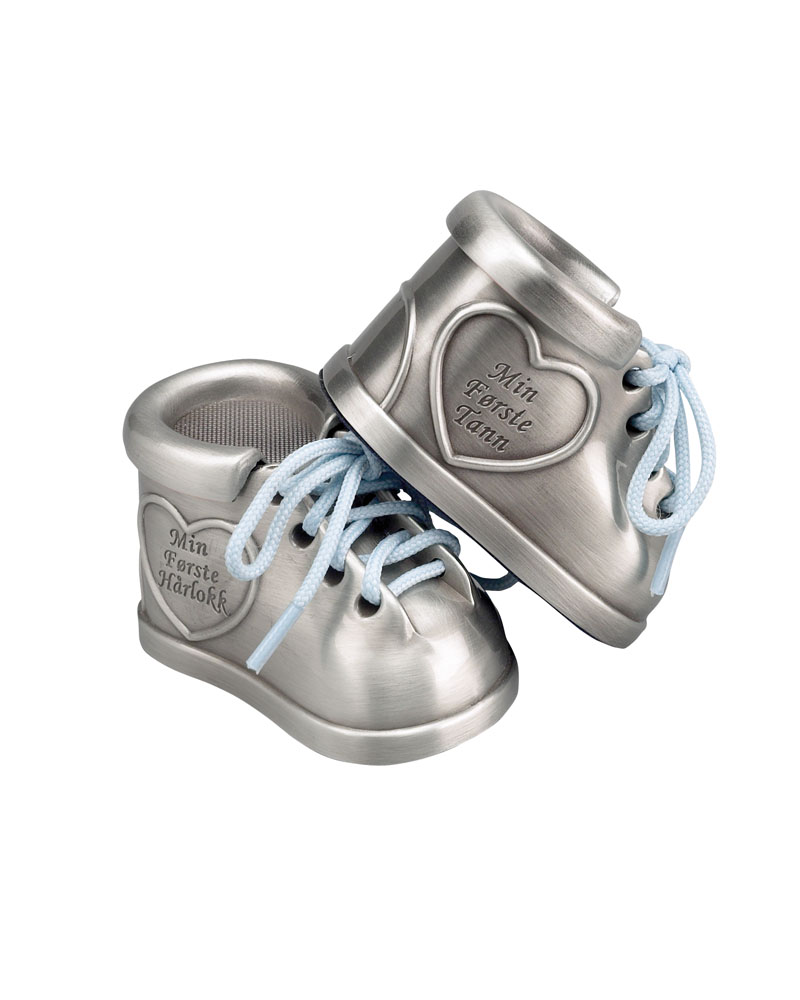 Sko Første Tann/Hårlokk Tinn