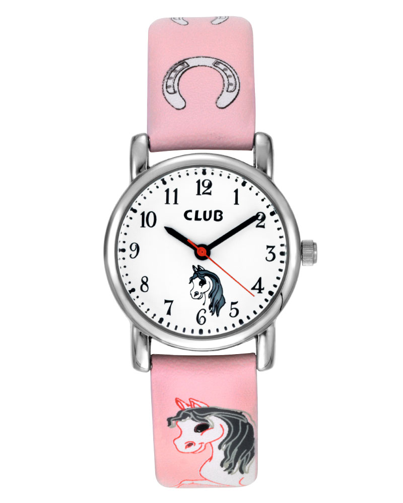 Club Barneklokke Hest Lys Rosa Ø27 