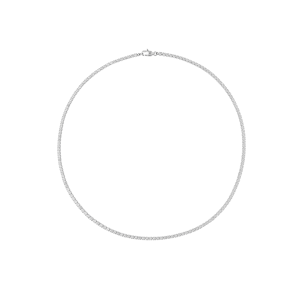 Shiny Tennissmykke Sølvfarget Stål