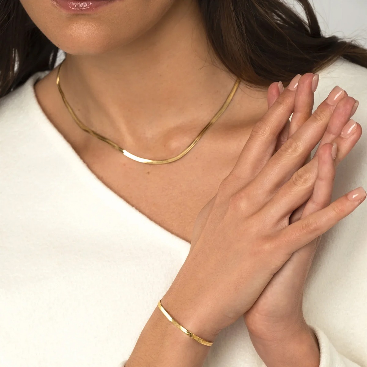 Slangekjede Gullfarget Stål 3 mm