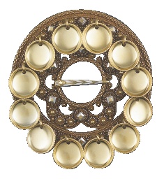 slangesølje gml.forgylt m.lau