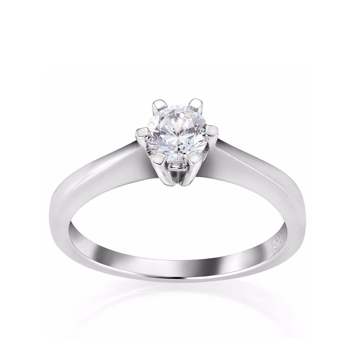 Helene Diamantring 585 Hvitt Gull 0,40 ct.