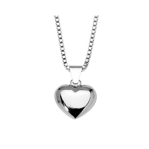 Smykke Hjerte 14 mm Hvitt Gull