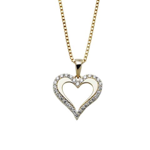 Halssmykke Hjerte 585 Gult Gull