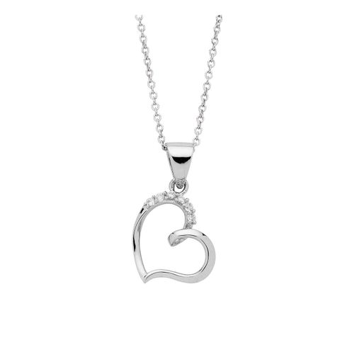 Halssmykke Hjerte 925 Sølv
