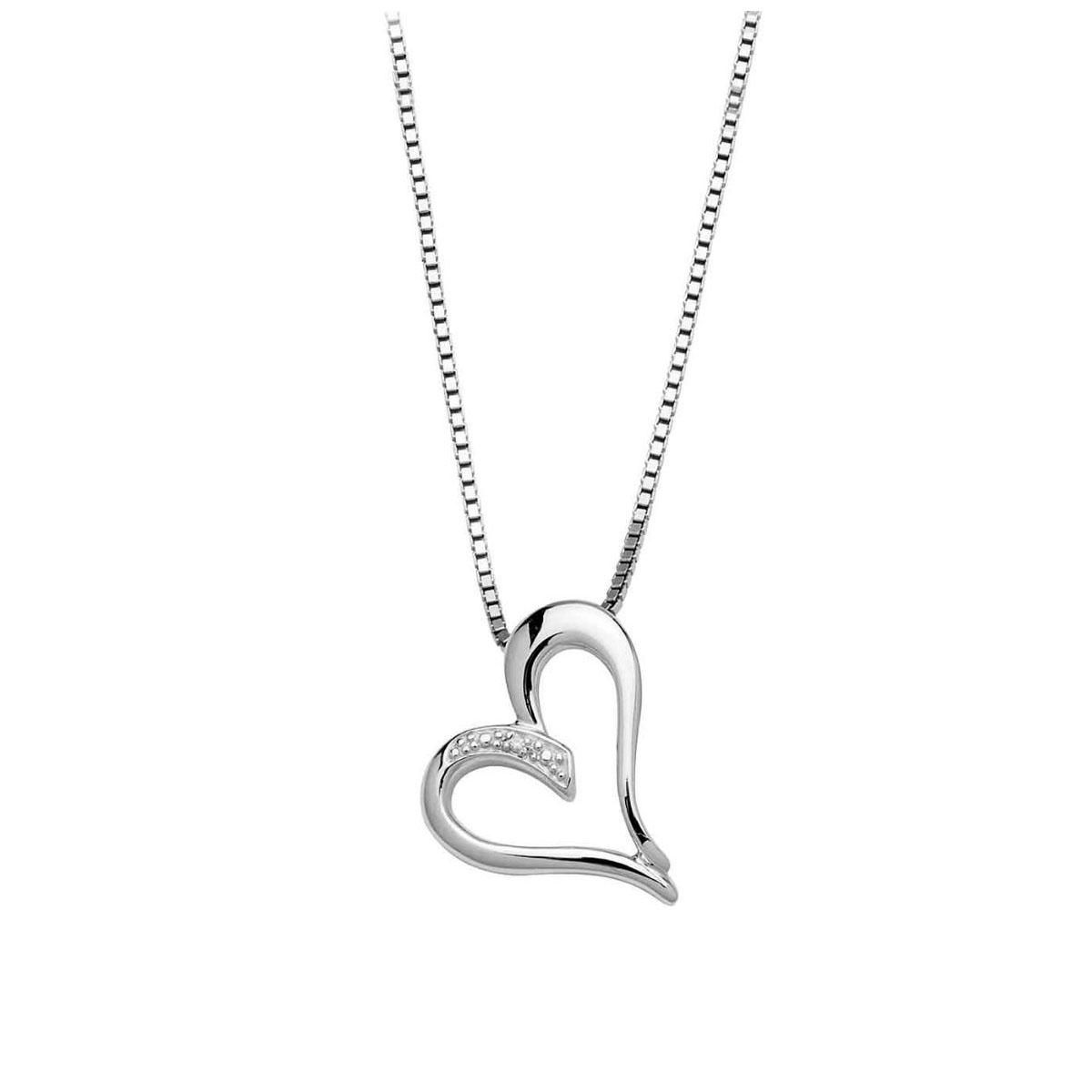 Halssmykke Hjerte 925 Sølv 0,0005 ct