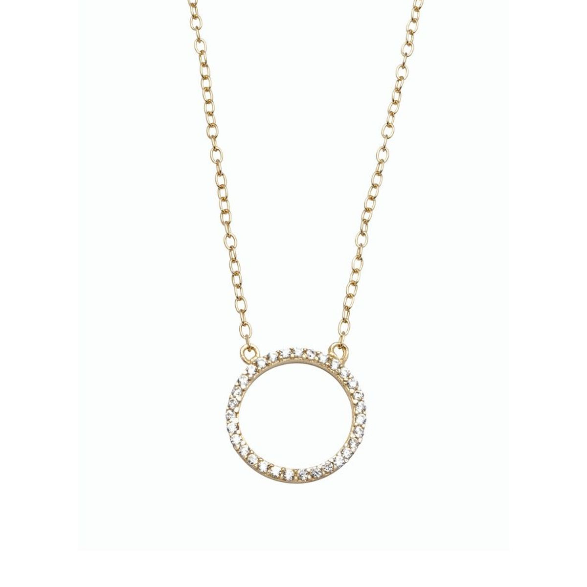 Smykke Gullforgylt Sirkel Sølv 