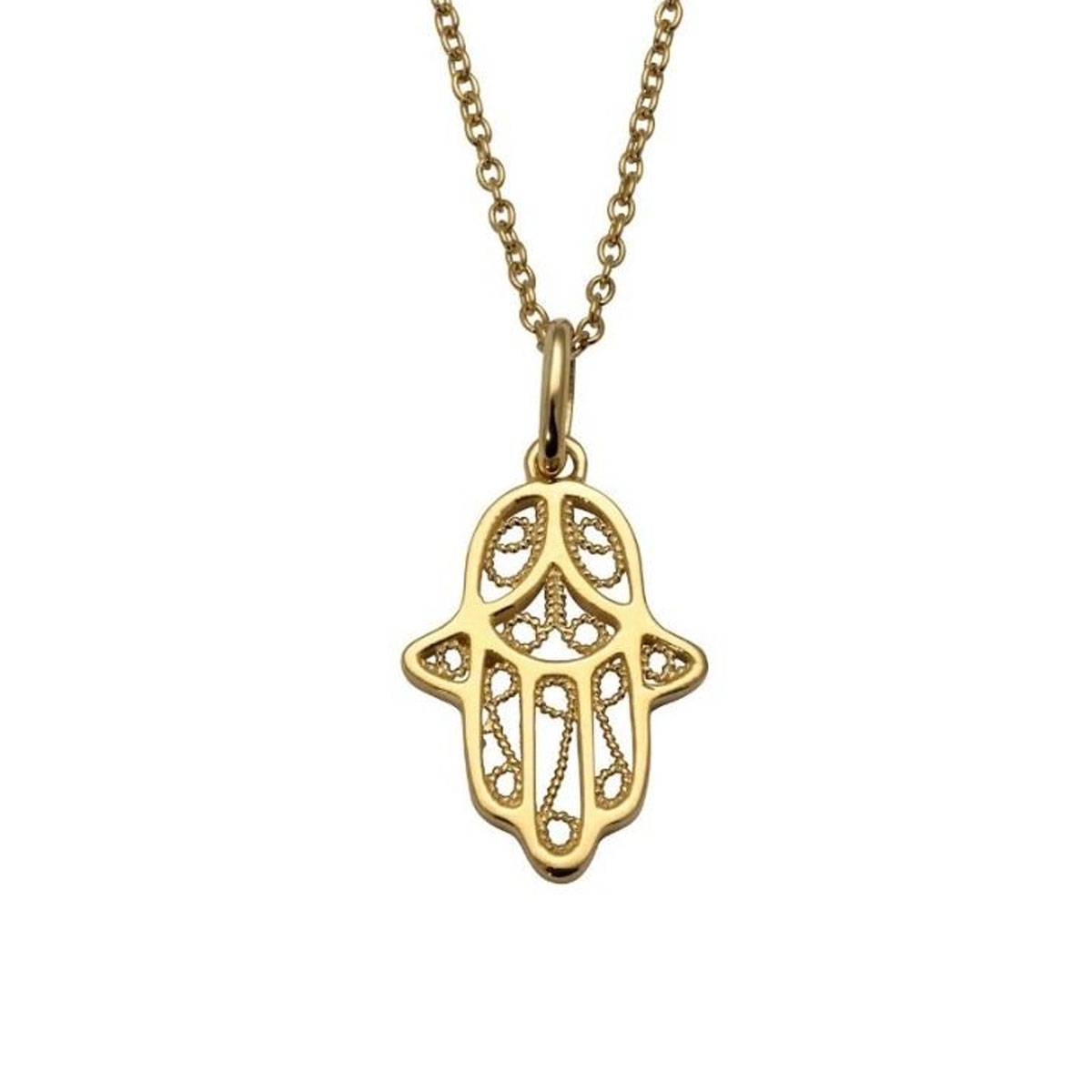 Smykke Fatimas Hånd Gullforgylt 