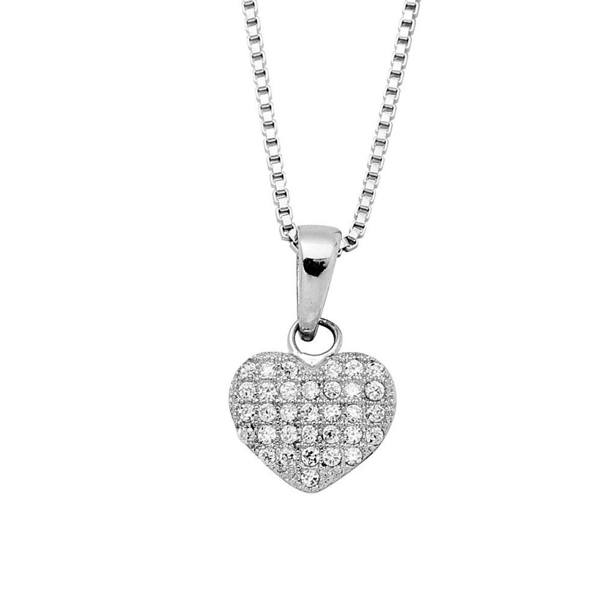 Halssmykke Hjerte 925 Sølv