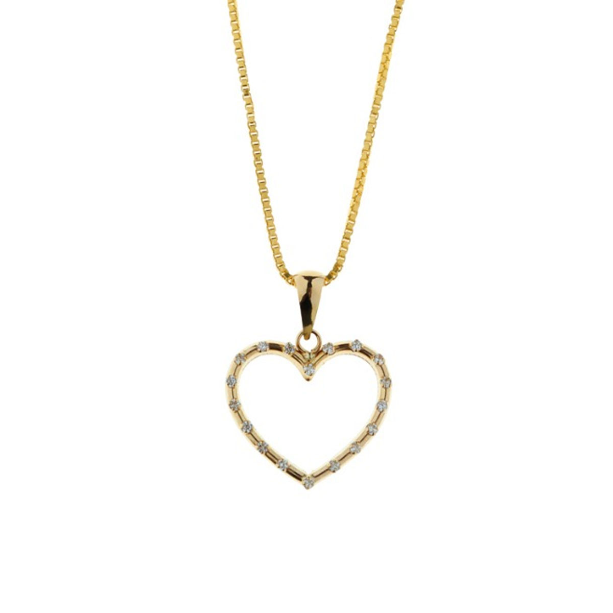 Smykke Hjerte Gult Gull