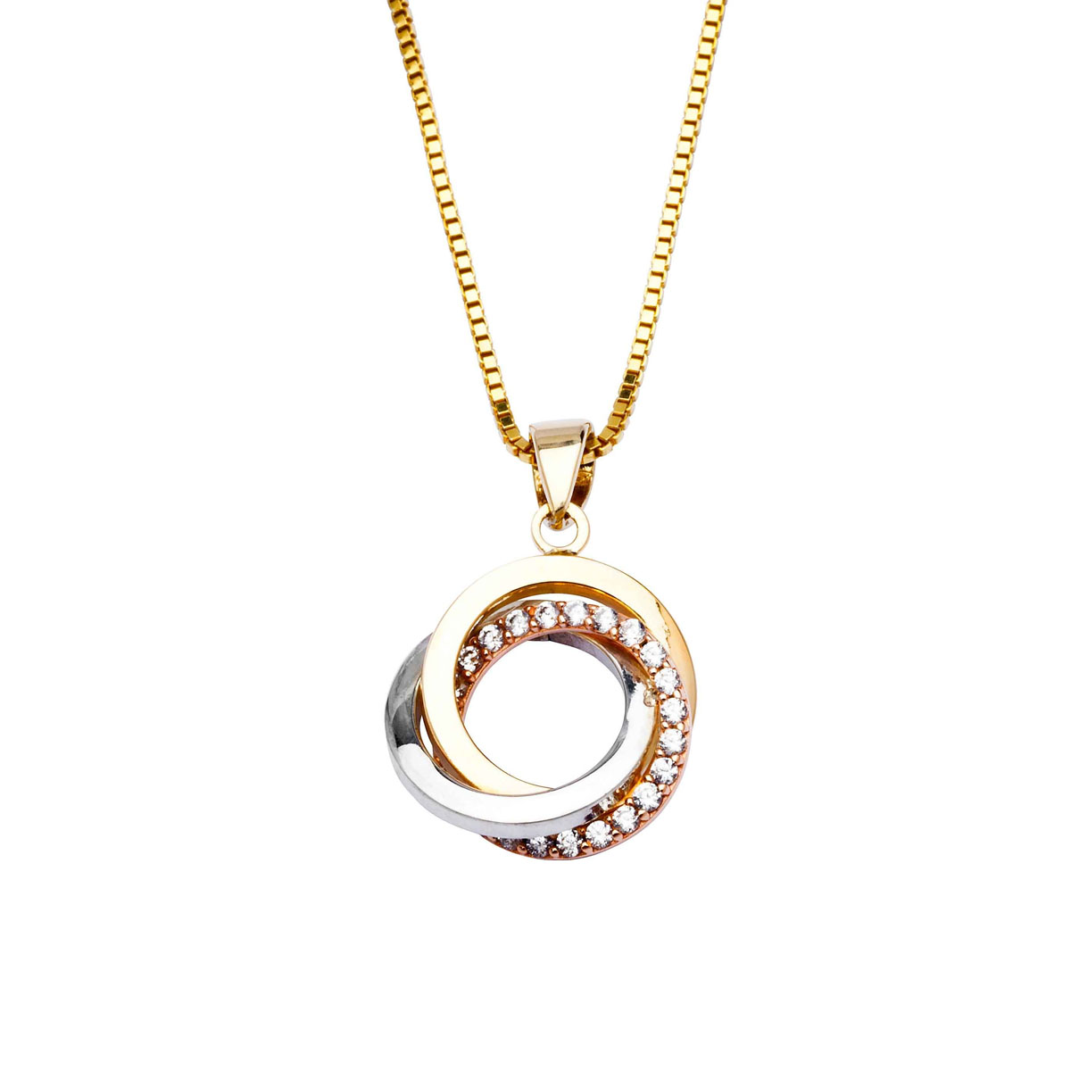 Smykke Sirkel Flerfarget Gull