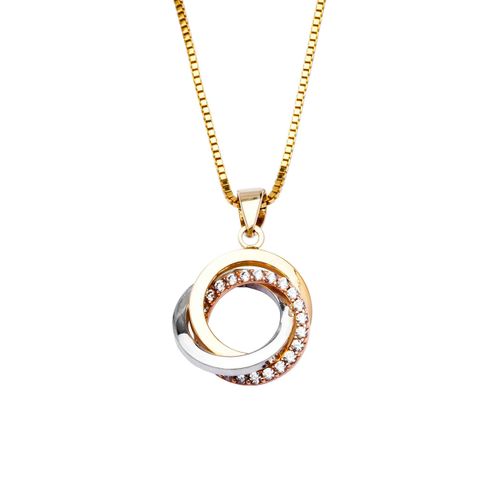 Smykke Sirkel Flerfarget Gull