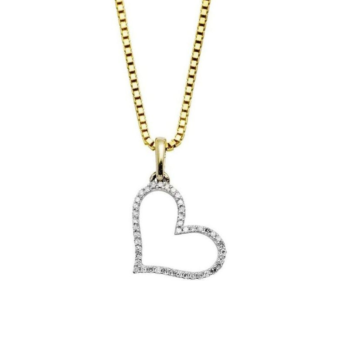 Smykke Hjerte Gult Gull