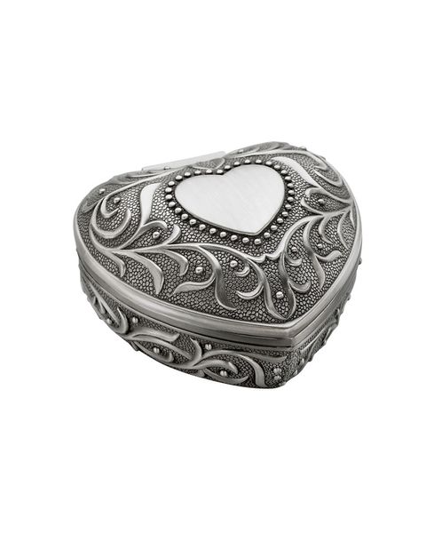 Smykkeskrin Hjerte Fortinnet
