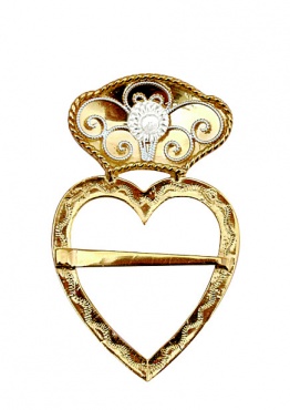 sølje forgylt m. kruse