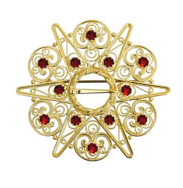 Sølje Fana 830 Forgylt Sølv