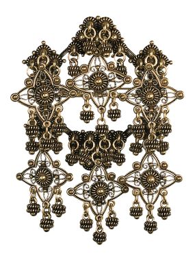 sølje gml.forgylt m. kruser