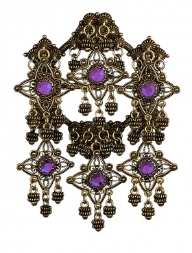 sølje gml.forgylt m. lilla st