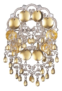 * sølje hvit/forgylt m. glatt