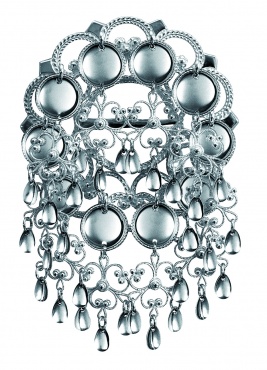 Sølje oksidert m. 14 mm trådkantløv