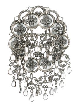 sølje oksidert m. filigranlau