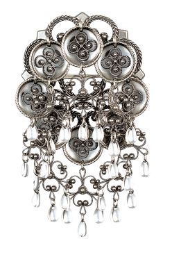 sølje oksidert m. filigranlau